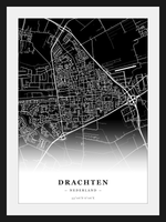 Stadskaart Drachten - Donker