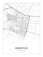 Stadskaart Dronten - Klassiek - Zonder lijst