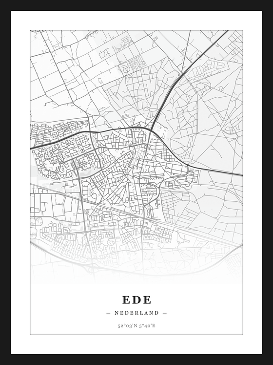 Stadskaart Ede - Klassiek