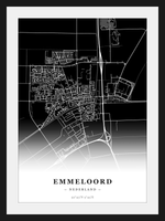 Stadskaart Emmeloord - Donker