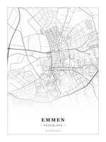 Stadskaart Emmen - Klassiek - Zonder lijst