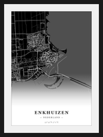 Stadskaart Enkhuizen - Donker