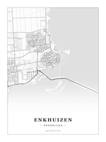 Stadskaart Enkhuizen - Klassiek - Zonder lijst