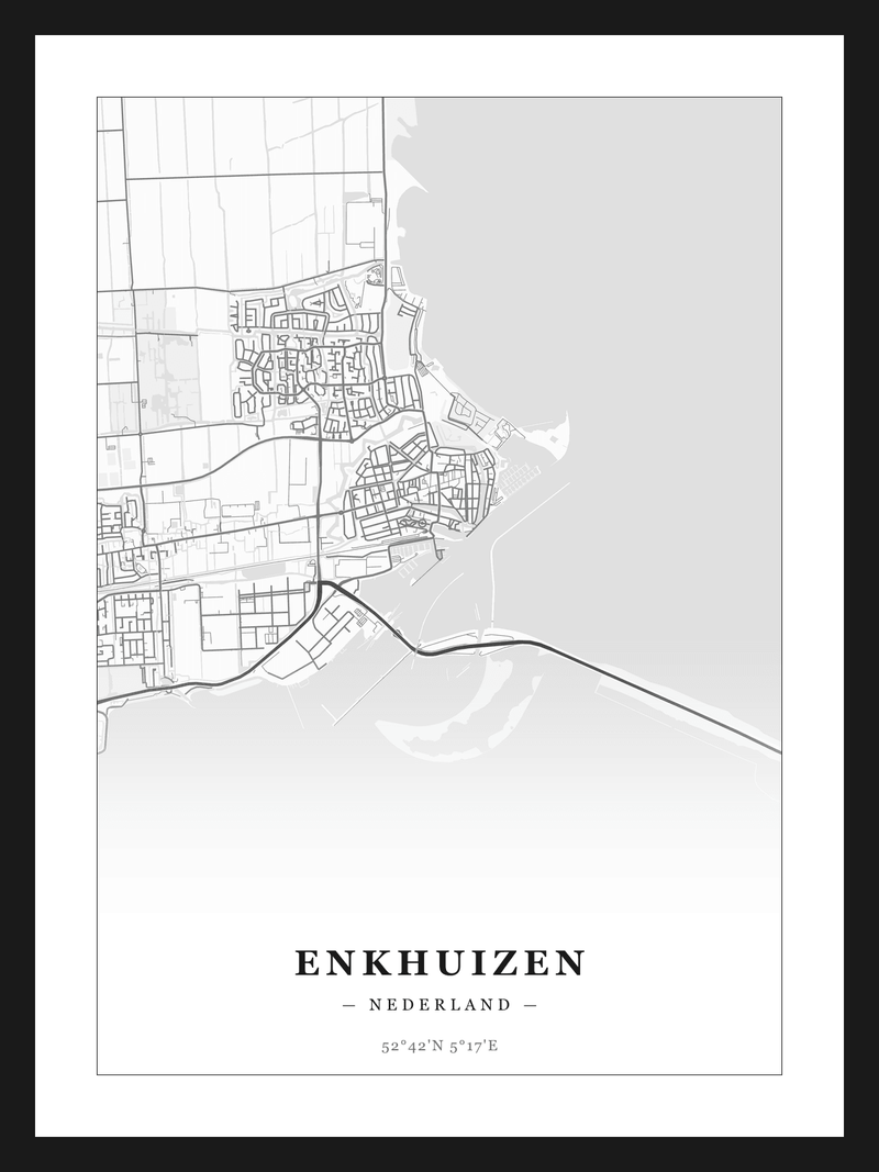 Stadskaart Enkhuizen