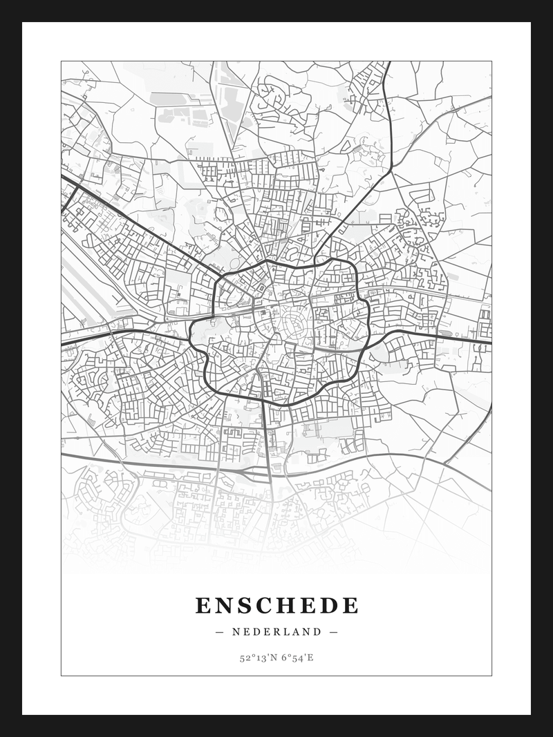 Stadskaart Enschede - Klassiek