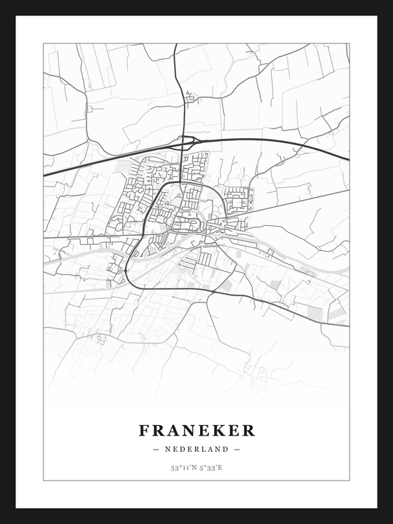Stadskaart Franeker
