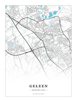 Stadskaart Geleen - Water - Zonder lijst