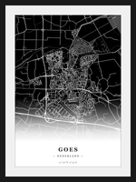 Stadskaart Goes - Donker