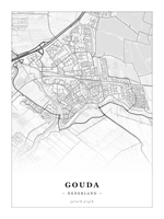 Stadskaart Gouda - Klassiek - Zonder lijst