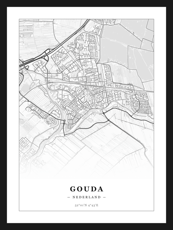 Stadskaart Gouda