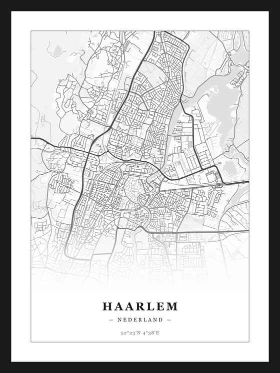 Stadskaart Haarlem - Klassiek
