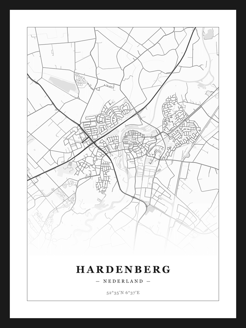 Stadskaart Hardenberg