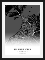 Stadskaart Harderwijk - Donker