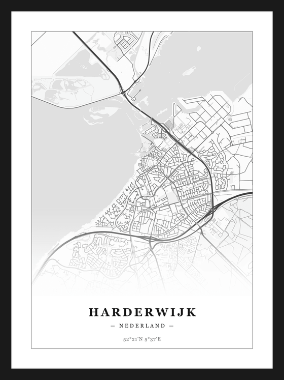 Stadskaart Harderwijk - Klassiek