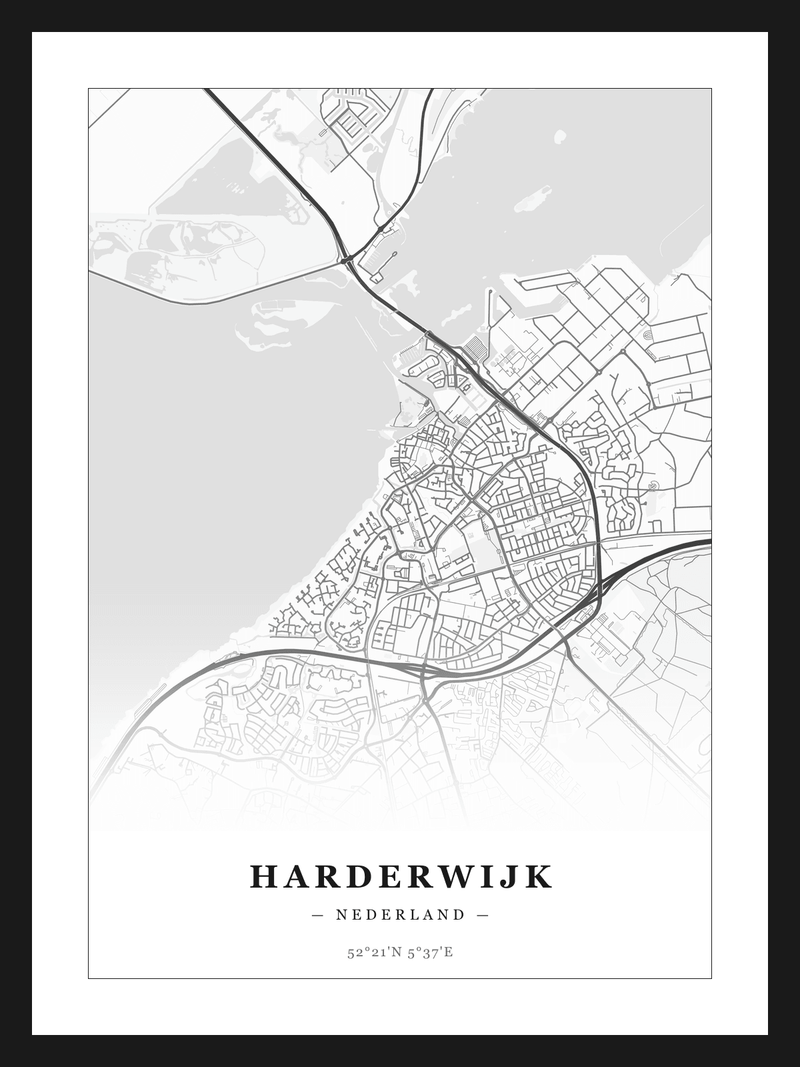 Stadskaart Harderwijk - Klassiek