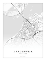 Stadskaart Harderwijk - Klassiek - Zonder lijst