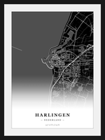 Stadskaart Harlingen - Donker