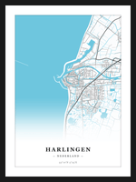 Stadskaart Harlingen - Water