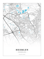 Stadskaart Heerlen - Water - Zonder lijst