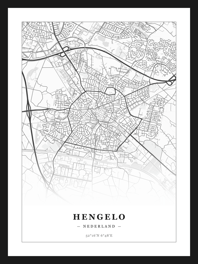 Stadskaart Hengelo - Klassiek