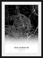 Stadskaart Hilversum - Donker