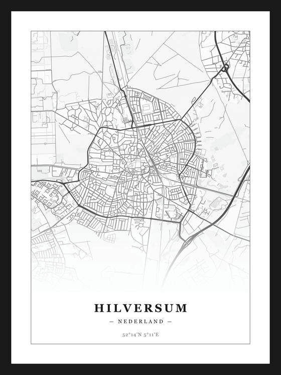 Stadskaart Hilversum - Klassiek