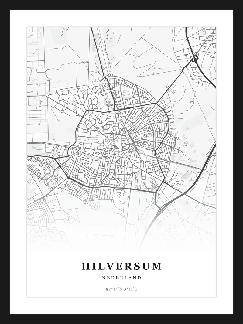 Stadskaart Hilversum - Klassiek
