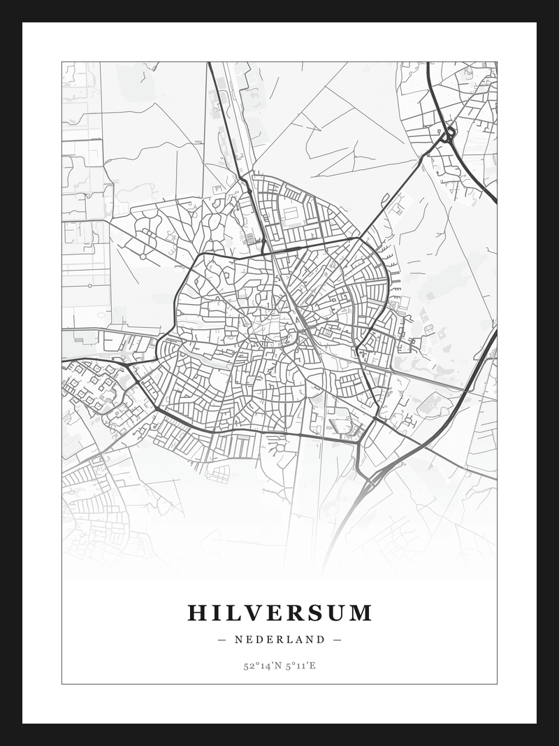 Stadskaart Hilversum