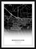 Stadskaart Hoogezand - Donker