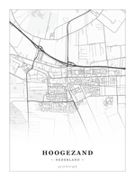 Stadskaart Hoogezand - Klassiek - Zonder lijst
