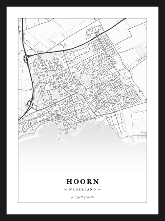 Stadskaart Hoorn - Klassiek
