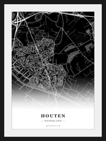 Stadskaart Houten - Donker