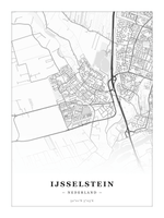 Stadskaart IJsselstein - Klassiek - Zonder lijst