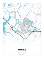 Stadskaart Joure - Water - Zonder lijst