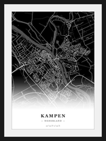 Stadskaart Kampen - Donker