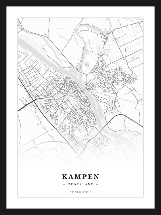 Stadskaart Kampen - Klassiek