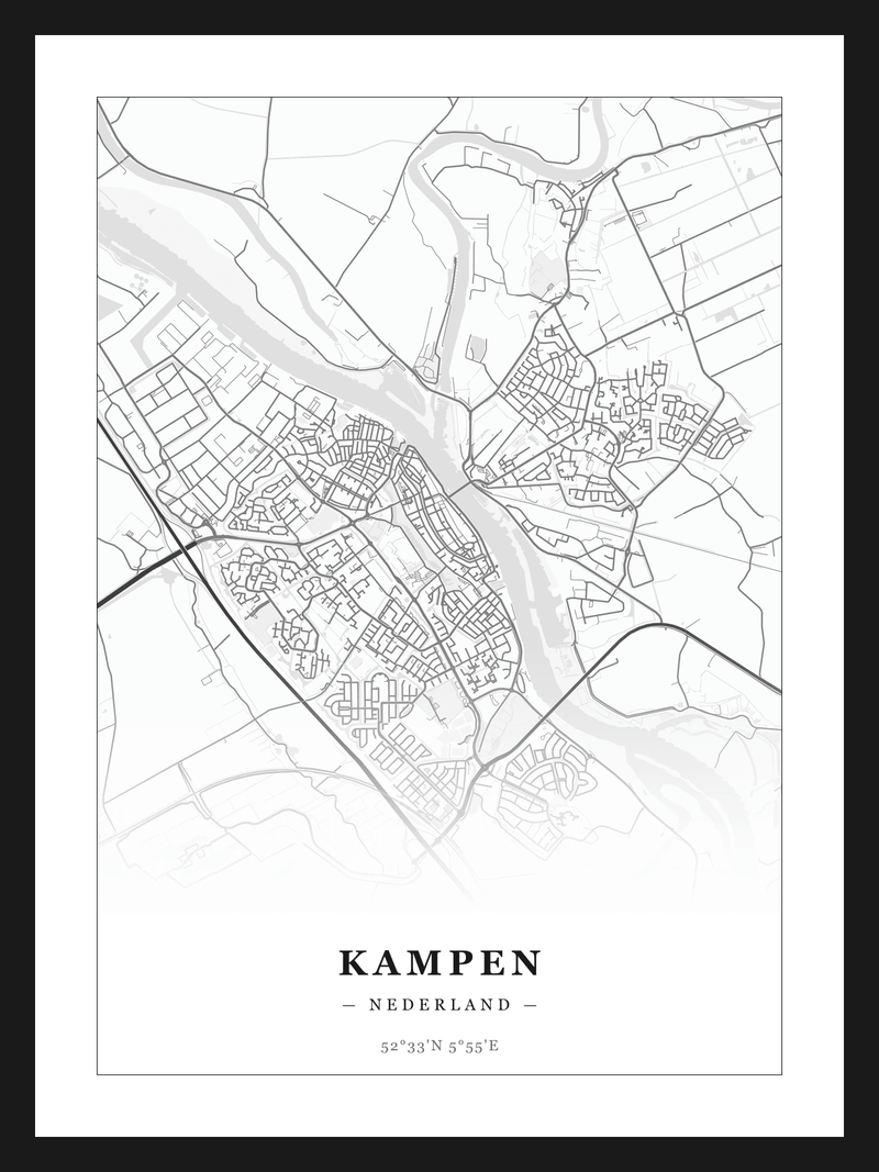 Stadskaart Kampen - Klassiek