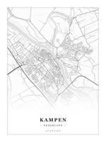 Stadskaart Kampen - Klassiek - Zonder lijst