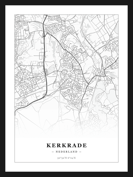 Stadskaart Kerkrade - Klassiek