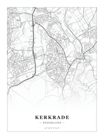 Stadskaart Kerkrade - Klassiek - Zonder lijst