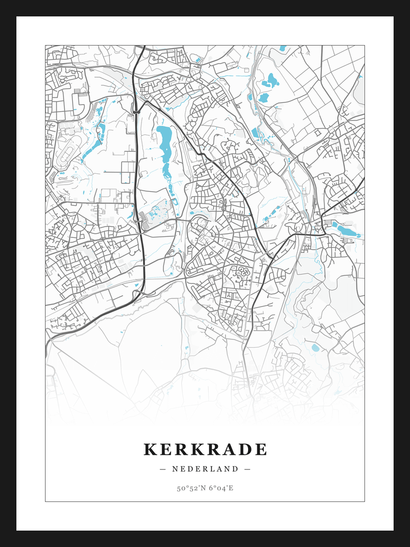 Stadskaart Kerkrade - Water