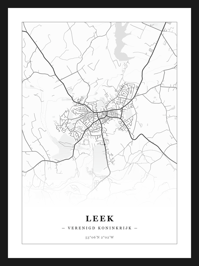 Stadskaart Leek - Klassiek