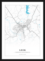 Stadskaart Leek - Water