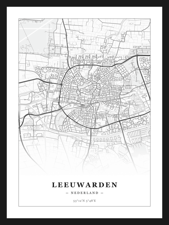 Stadskaart Leeuwarden