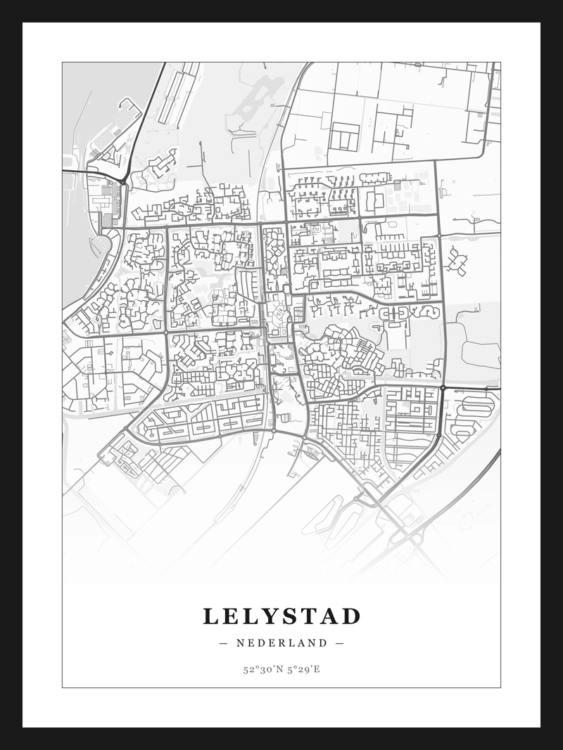 Stadskaart Lelystad