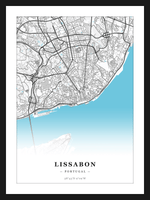 Stadskaart Lissabon - Water
