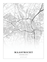 Stadskaart Maastricht - Klassiek - Zonder lijst
