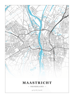 Stadskaart Maastricht - Water - Zonder lijst