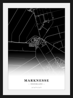 Stadskaart Marknesse - Donker