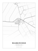 Stadskaart Marknesse - Klassiek - Zonder lijst